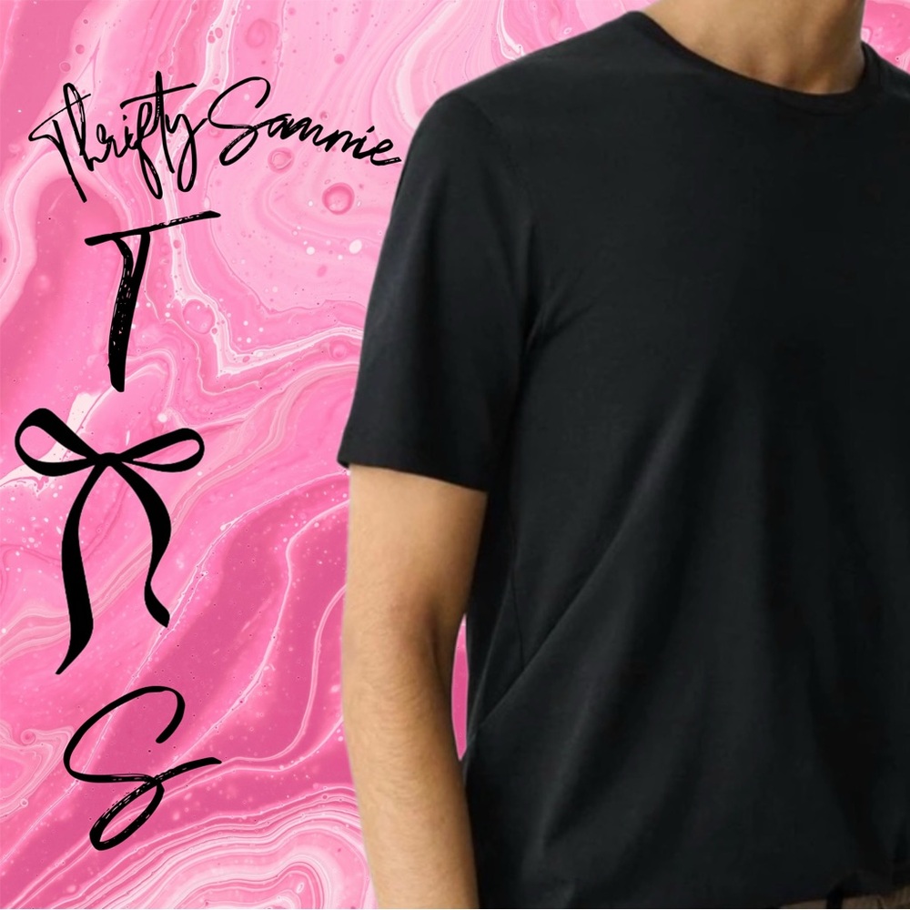 EUC THEORY PRECISE TEE Black T-Shirt LARGE men’s